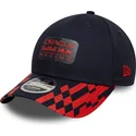 casquette-courbee-bleue-marine-et-rouge-snapback-9forty-m-crown-visor-print-red-bull-racing-formula-1-new-era