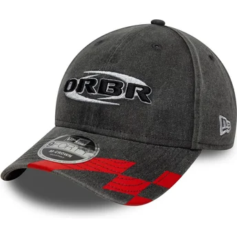 Mützen gebogen schwarz snapback 9FORTY M-Crown Washed der Red Bull Racing Formula 1 von New Era