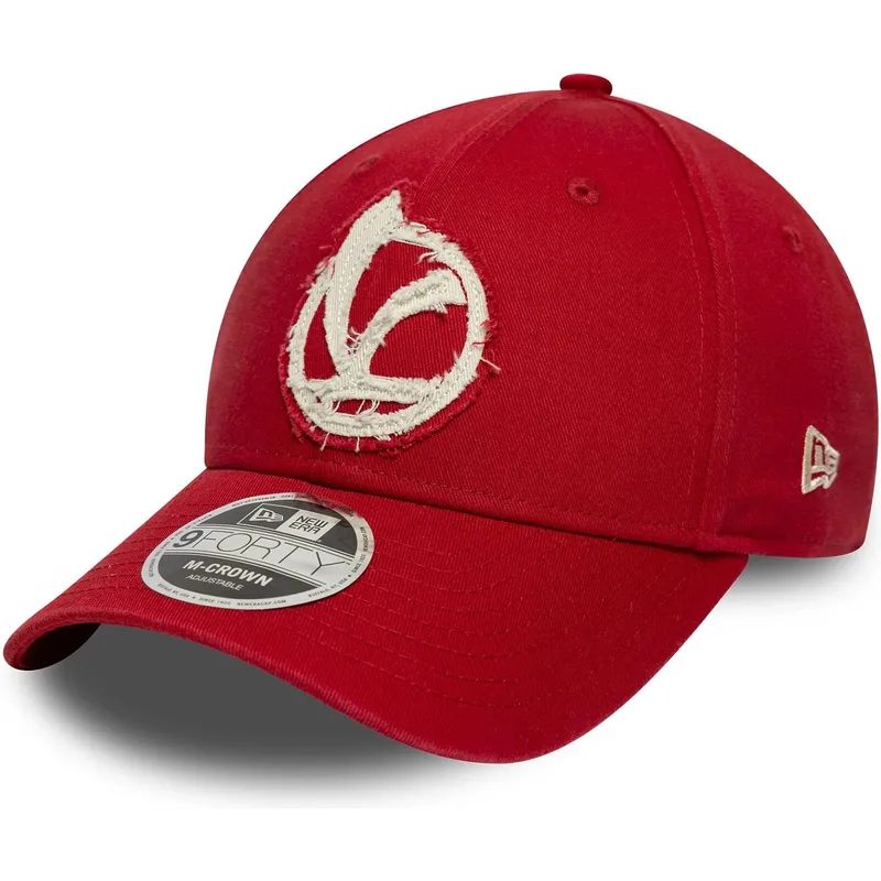 rote-gebogene-snapback-kappe-9forty-m-crown-80th-year-von-vespa-piaggio-von-new-era