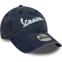casquette-courbee-bleue-ajustable-9twenty-washed-vespa-piaggio-new-era