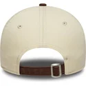 gebogene-beige-und-braune-verstellbare-kappe-9twenty-mini-washed-der-new-york-yankees-mlb-von-new-era