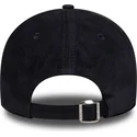 marineblaue-verstellbare-curved-cap-mit-marineblauen-logo-9twenty-suede-der-new-york-yankees-mlb-von-new-era