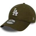 casquette-courbee-verte-ajustable-9twenty-linen-los-angeles-dodgers-mlb-new-era