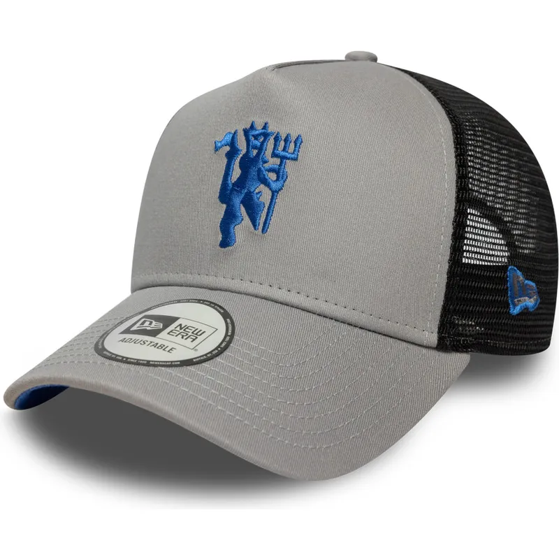 casquette-trucker-grise-et-noire-a-frame-seasonal-manchester-united-football-club-premier-league-new-era