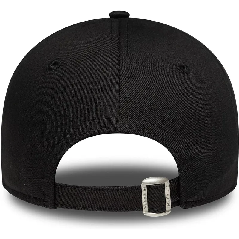 schwarze-verstellbare-curved-cap-fur-damen-9forty-animal-infill-der-new-york-yankees-mlb-von-new-era