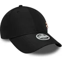 schwarze-gebogene-verstellbare-damenkappe-mit-bronze-logo-9forty-flawless-der-new-york-yankees-mlb-von-new-era