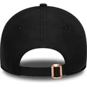 schwarze-gebogene-verstellbare-damenkappe-mit-bronze-logo-9forty-flawless-der-new-york-yankees-mlb-von-new-era