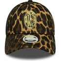 damen-verstellbare-leoparden-kurvenkappe-9forty-von-ac-milan-serie-a-von-new-era