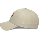 beige-verstellbare-curved-cap-fur-damen-9forty-floral-icon-der-new-york-yankees-mlb-von-new-era