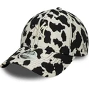 casquette-courbee-noire-et-blanche-ajustable-pour-femme-9forty-cow-midi-new-york-yankees-mlb-new-era