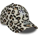 verstellbare-damen-kappe-mit-leopardenmuster-und-gebogenem-schirm-9forty-midi-new-york-yankees-mlb-von-new-era