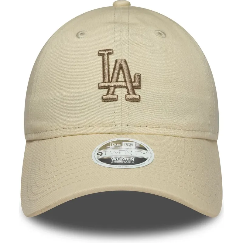 beige-verstellbare-curved-cap-mit-beigem-logo-fur-damen-9twenty-league-essential-midi-der-los-angeles-dodgers-mlb-von-new-era beige-verstellbare-curved-cap-mit-beigem-logo-fur-damen-9twenty-league-essential-midi-der-los-angeles-dodgers-mlb-von-new-era