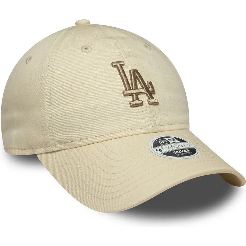beige-verstellbare-curved-cap-mit-beigem-logo-fur-damen-9twenty-league-essential-midi-der-los-angeles-dodgers-mlb-von-new-era beige-verstellbare-curved-cap-mit-beigem-logo-fur-damen-9twenty-league-essential-midi-der-los-angeles-dodgers-mlb-von-new-era