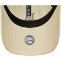 beige-verstellbare-curved-cap-mit-beigem-logo-fur-damen-9twenty-league-essential-midi-der-los-angeles-dodgers-mlb-von-new-era