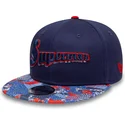 casquette-plate-bleue-marine-snapback-pour-enfant-9fifty-superman-dc-comics-new-era