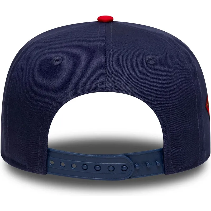 casquette-plate-bleue-marine-snapback-pour-enfant-9fifty-superman-dc-comics-new-era