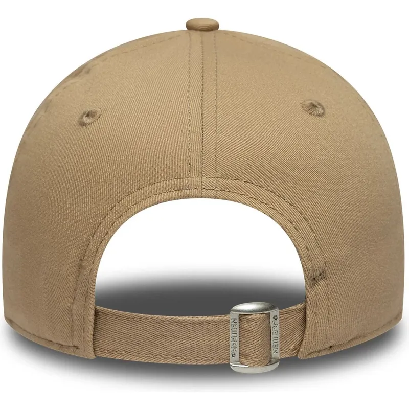 braune-gebogene-verstellbare-kinderkappe-9forty-animal-infill-der-los-angeles-dodgers-mlb-von-new-era