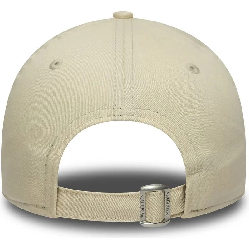 beige-gebogene-verstellbare-kappe-fur-kinder-9forty-fruit-icon-der-new-york-yankees-mlb-von-new-era