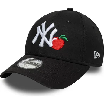 Mützen gebogen schwarz verstellbares band für Kinder 9FORTY Fruit Icon der New York Yankees MLB von New Era