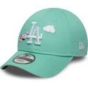 grune-gebogene-verstellbare-kappe-fur-kleinkinder-9forty-plane-icon-der-new-york-yankees-mlb-von-new-era