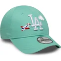grune-gebogene-verstellbare-kappe-fur-kleinkinder-9forty-plane-icon-der-new-york-yankees-mlb-von-new-era