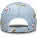 hellblaue-gebogene-verstellbare-kappe-fur-kleinkinder-9forty-plane-all-over-print-der-new-york-yankees-mlb-von-new-era