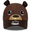 braune-gebogene-verstellbare-kappe-fur-kleinkinder-9forty-cord-ears-von-new-era