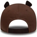 braune-gebogene-verstellbare-kappe-fur-kleinkinder-9forty-cord-ears-von-new-era