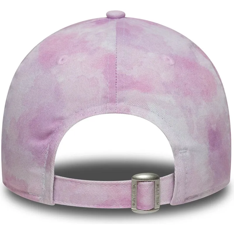 gebogene-rosa-verstellbare-kappe-fur-kinder-9twenty-tie-dye-der-los-angeles-dodgers-mlb-von-new-era