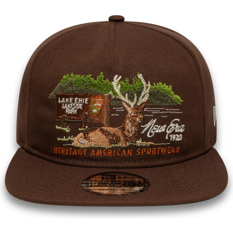 braune-verstellbare-flatcap-19twenty-outdoor-graphic-von-new-era