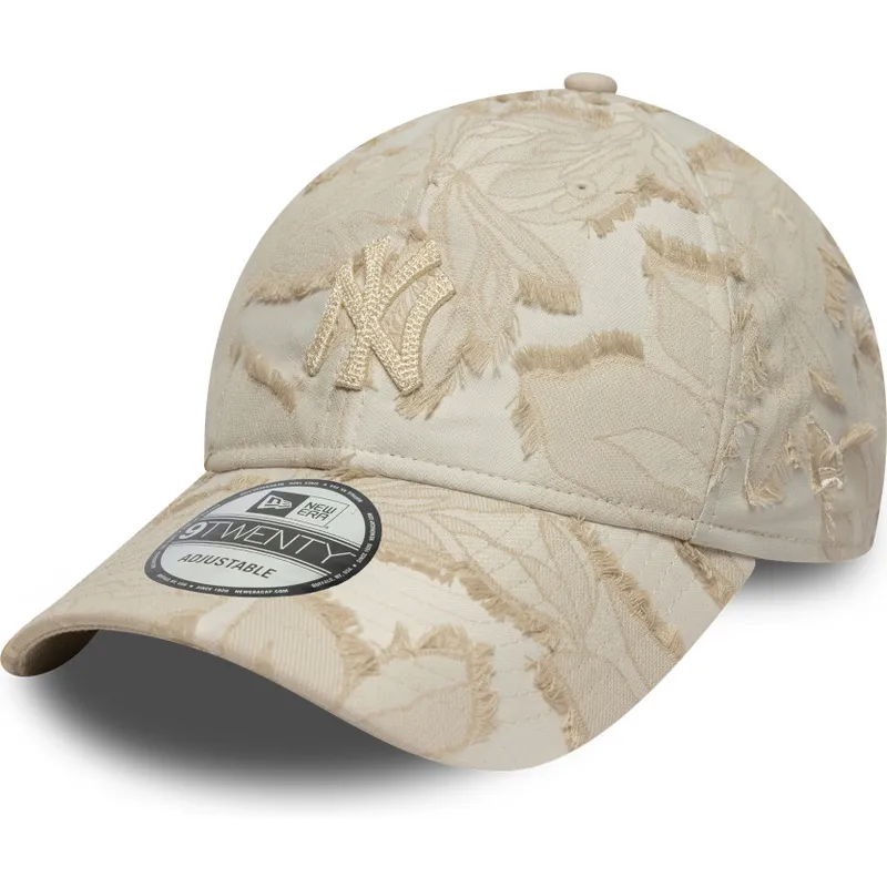 beige-verstellbare-curved-cap-mit-beigem-logo-9twenty-img-floral-der-new-york-yankees-mlb-von-new-era beige-verstellbare-curved-cap-mit-beigem-logo-9twenty-img-floral-der-new-york-yankees-mlb-von-new-era