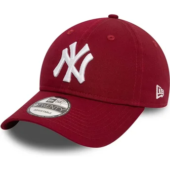 Mützen gebogen rot verstellbares band 9TWENTY League Essential der New York Yankees MLB von New Era
