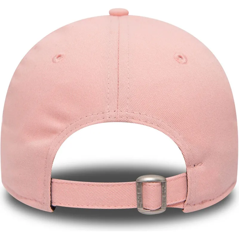 rosa-verstellbare-curved-cap-9forty-league-essential-der-new-york-yankees-mlb-von-new-era