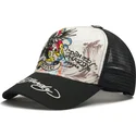 casquette-trucker-blanche-et-noire-tattoo-eagle-graphic-ed-hardy