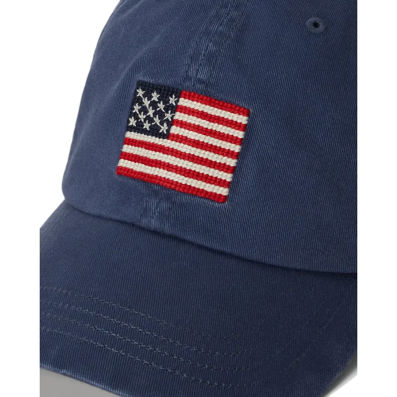 marineblaue-verstellbare-curved-cap-classic-sport-flag-von-polo-ralph-lauren