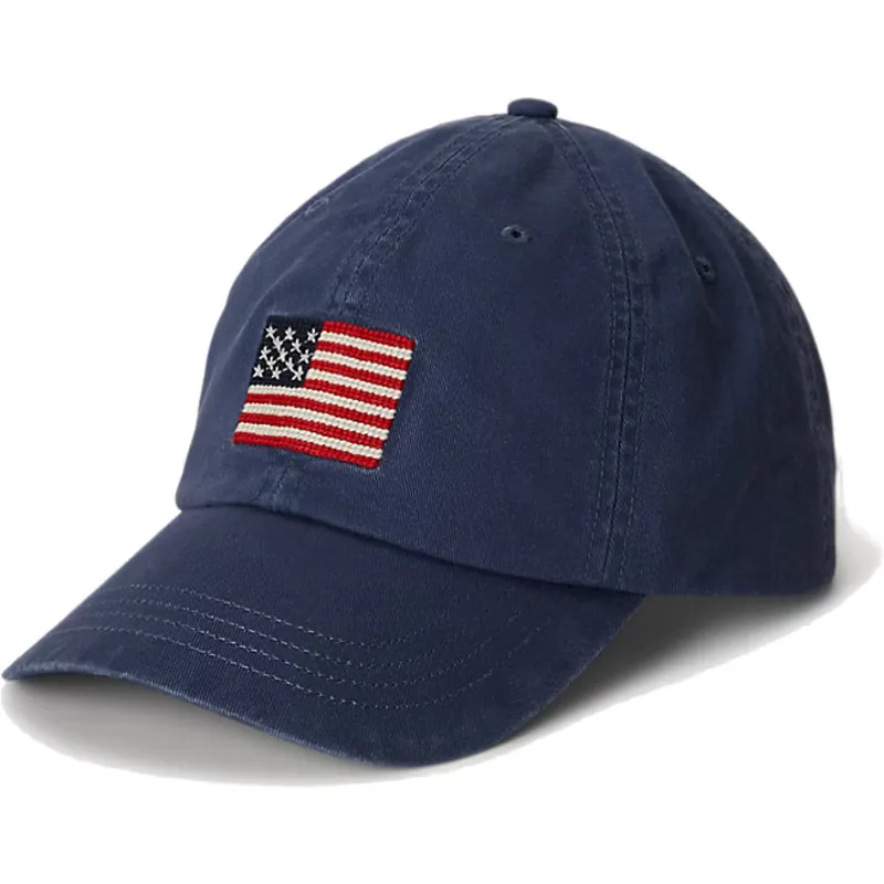 marineblaue-verstellbare-curved-cap-classic-sport-flag-von-polo-ralph-lauren