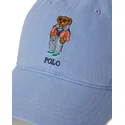 casquette-courbee-bleue-ajustable-classic-sport-twill-polo-bear-polo-ralph-lauren