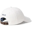 weisse-verstellbare-curved-cap-linen-von-polo-ralph-lauren