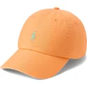 gebogene-orangefarbene-verstellbare-kappe-classic-sport-twill-von-polo-ralph-lauren