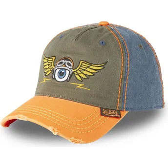 Mützen gebogen mehrfarbig verstellbares band RETRO14 von Von Dutch
