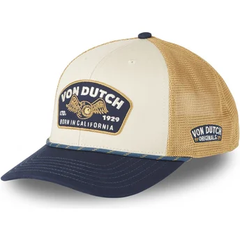 Casquette marron et bleue marine SEM07 Von Dutch