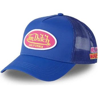 Mützen gebogen blau snapback POLY12 von Von Dutch