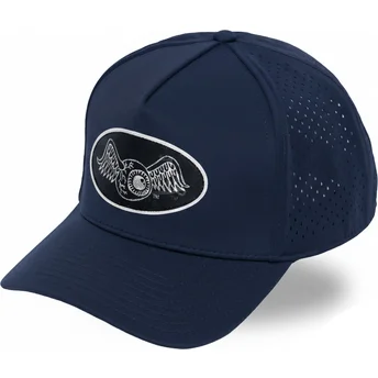 Mützen gebogen marineblau snapback SPORT05 von Von Dutch