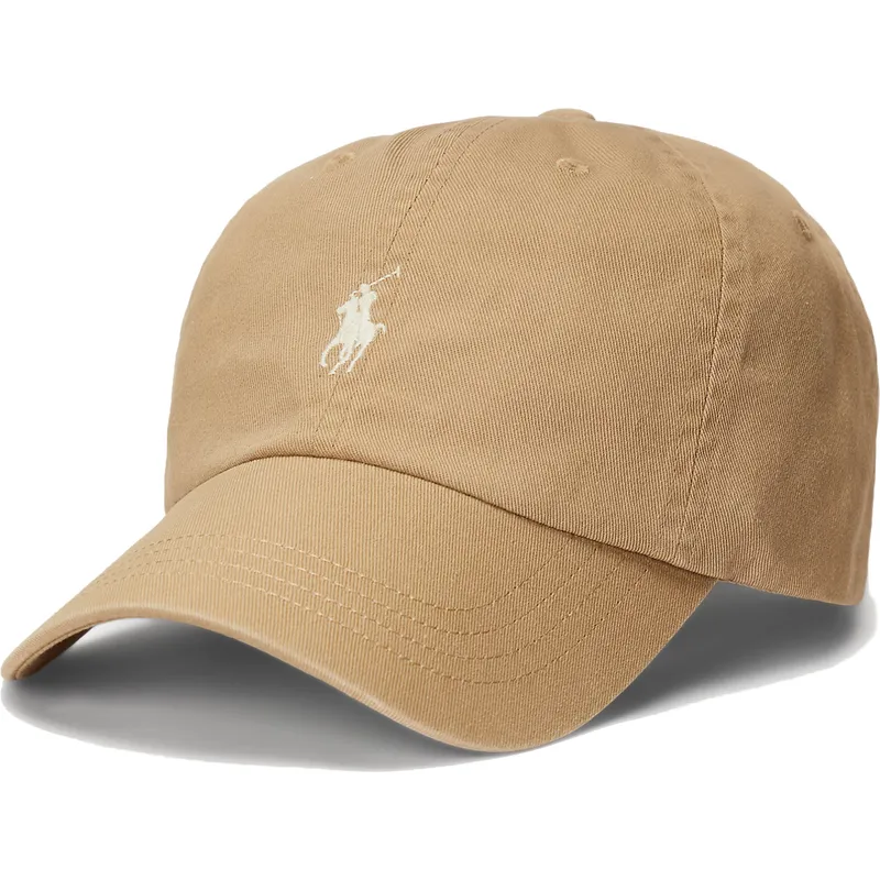 casquette-courbee-marron-ajustable-cotton-chino-classic-sport-polo-ralph-lauren