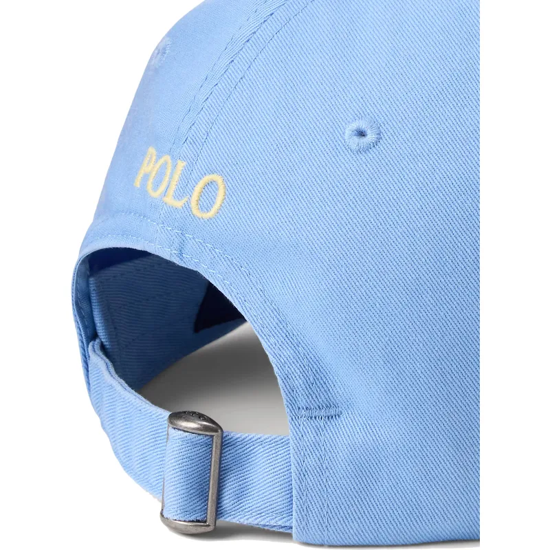 blaue-verstellbare-gebogene-kappe-cotton-chino-classic-sport-von-polo-ralph-lauren blaue-verstellbare-gebogene-kappe-cotton-chino-classic-sport-von-polo-ralph-lauren