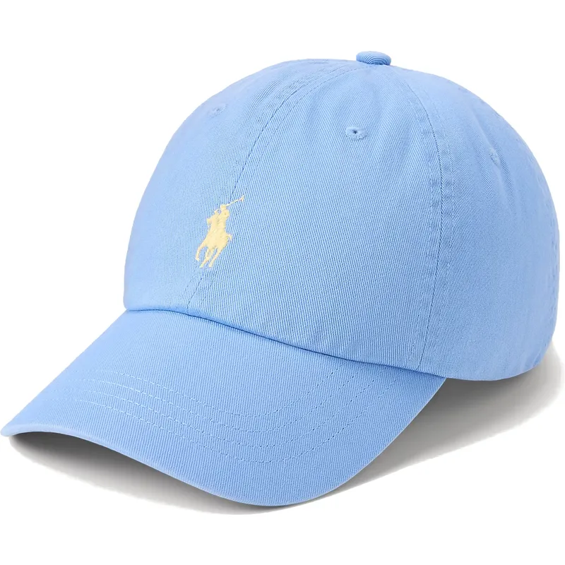 blaue-verstellbare-gebogene-kappe-cotton-chino-classic-sport-von-polo-ralph-lauren blaue-verstellbare-gebogene-kappe-cotton-chino-classic-sport-von-polo-ralph-lauren