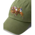 grune-verstellbare-curved-cap-twill-triple-pony-von-polo-ralph-lauren