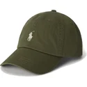 grune-verstellbare-curved-cap-mit-beigem-logo-cotton-chino-classic-sport-von-polo-ralph-lauren