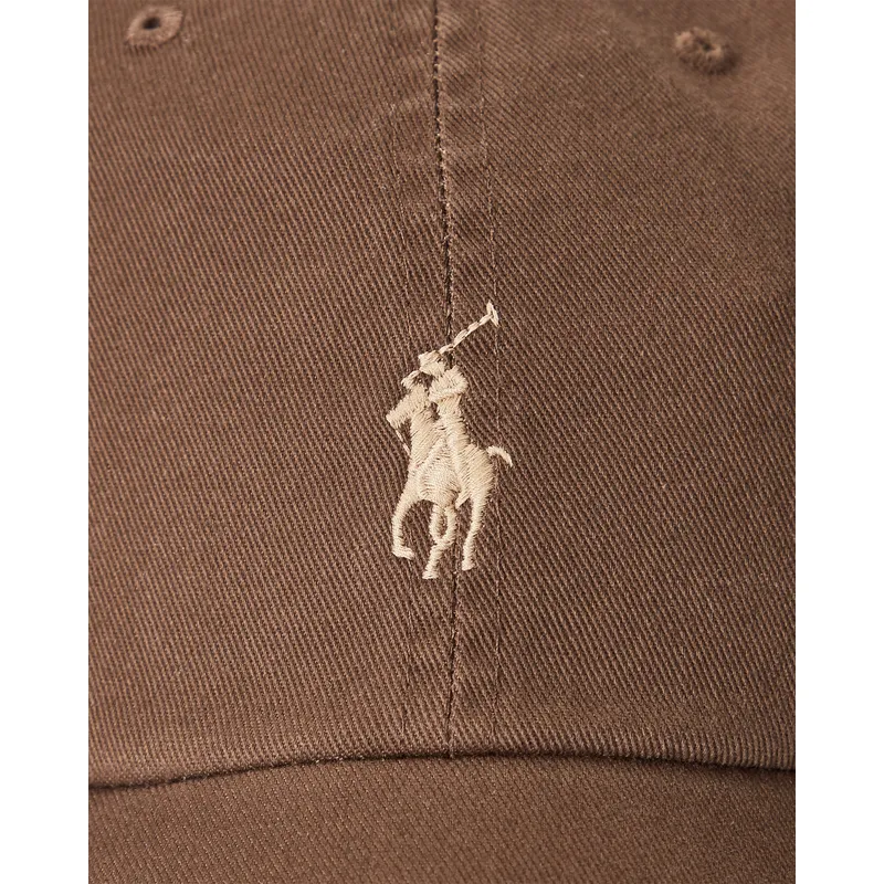 casquette-courbee-marron-fonce-ajustable-cotton-chino-classic-sport-polo-ralph-lauren