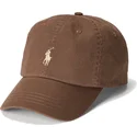 dunkelbraune-verstellbare-gebogene-kappe-cotton-chino-classic-sport-von-polo-ralph-lauren